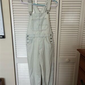 We The Free Women's Light Cream Overalls